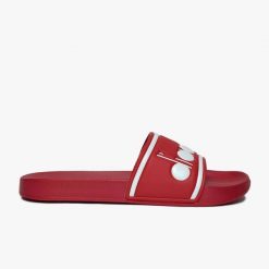 Klapki DIADORA SERIFOS SPECTRA. Czerwone klapki męskie Diadora, bez wzorów, z materiału, bez zapięcia. Za 39.99 zł.