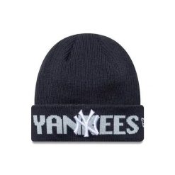 Czapka New York Yankees Wordmark. Czarne czapki damskie New Era, bez wzorów, z materiału, eleganckie. Za 159.40 zł.