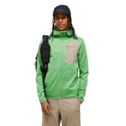 Bluza Peak Performance męska Utility Light Zip Hood zielona - XL. Zielone bluzy męskie Peak Performance, m, bez wzorów, bez kaptura. W wyprzedaży za 699.00 zł.