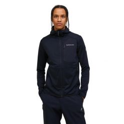 Bluza Peak Performance męska Utility Light Zip Hood czarna - XL. Czarne bluzy męskie Peak Performance, m, bez wzorów, bez ramiączek, bez kaptura. W wyprzedaży za 659.00 zł.