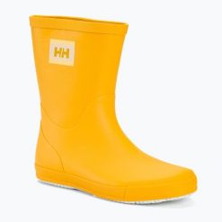 Kalosze damskie Helly Hansen Nordvik 2. Żółte kalosze damskie Helly Hansen, bez wzorów, z materiału, bez zapięcia. Za 308.50 zł.