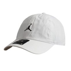 Czapka z daszkiem uniwersalna Air Jordan Club Cap FD5185-100. Białe czapki damskie Jordan, bez wzorów. Za 147.20 zł.