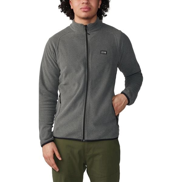 Sweter Męski Mountain Hardwear Microchill FZ. Szare swetry męskie MOUNTAIN HARDWEAR, na wiosnę, m, bez wzorów, z polaru, sportowe, bez kołnierzyka, bez ramiączek. Za 319.00 zł.