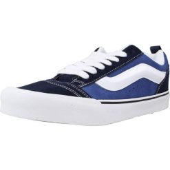 Tenisówki Vans Model Knu Skool Kolor Niebieski. Niebieskie trampki i tenisówki damskie Vans, bez wzorów, z tkaniny, bez zapięcia. W wyprzedaży za 346.10 zł.