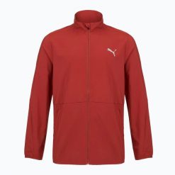 Kurtka do biegania męska PUMA Run Favorite Woven Jacket. Czerwone kurtki męskie Puma, l, bez wzorów, z materiału, bez kaptura, do biegania. Za 149.99 zł.