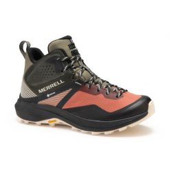 Buty turystyczne damskie Merrell MQM Mid GTX wodoodporne. Obuwie trekkingowe damskie Merrell, z gore-texu, bez zapięcia. W wyprzedaży za 599.99 zł.