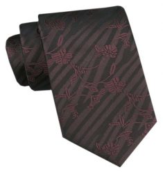 Męski Krawat - Angelo di Monti - Odcienie Brązów, Kwiaty. Krawaty i muchy Angelo di Monti, bez wzorów, z tkaniny, eleganckie. Za 45.00 zł.