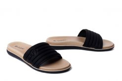 Inblu SF-06 014 Czarny, klapki damskie. Czarne klapki damskie Inblu, na lato, bez wzorów, bez obcasa, bez zapięcia. Za 77.99 zł.