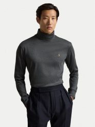 Polo Ralph Lauren Golf 710760126500 Szary ciemny Regular Fit. Szare swetry męskie Polo Ralph Lauren, m, bez wzorów, z bawełny, bez kołnierzyka, bez ramiączek. Za 599.99 zł.