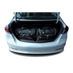 Torby Do Bagażnika Hyundai Elantra 2016-2020 5Szt Kjust. Czarne torby podróżne damskie KJUST, bez wzorów. Za 1,558.00 zł.