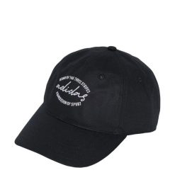 Czapka Dad. Białe czapki damskie Adidas, bez wzorów, z bawełny, eleganckie. Za 79.00 zł.