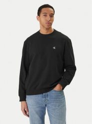 Calvin Klein Jeans Bluza LV04RC296G Czarny Regular Fit. Czarne bluzy męskie Calvin Klein Jeans, m, bez wzorów, z bawełny, bez ramiączek, bez kaptura. Za 349.99 zł.