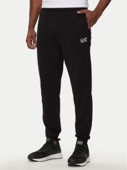 EA7 Emporio Armani Spodnie dresowe 8NPP66 PJVRZ 1200 Czarny Regular Fit. Czarne spodnie sportowe męskie EA7 Emporio Armani, m, bez wzorów, z bawełny. Za 269.99 zł.