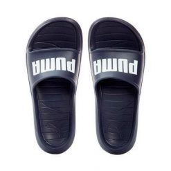Klapki basenowe dla dorosłych Puma Divecat v2. Czarne klapki damskie Puma, bez wzorów, z materiału, sportowe, bez obcasa, bez zapięcia. Za 107.22 zł.