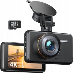 Wideorejestrator Dod Tech Kamera samochodowa 4K, wideorejestrator, czujnik G-Sensor iZEEKER czarna. Wideorejestratory Dod Tech. Za 169.99 zł.