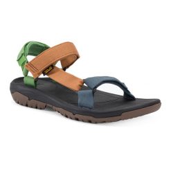 Sandały męskie Teva Hurricane XLT2. Żółte buty zimowe męskie Teva, bez wzorów, bez obcasa, bez zapięcia. Za 299.99 zł.