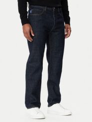HUGO Jeansy 50572788 Granatowy Straight Leg. Niebieskie jeansy męskie Hugo, z bawełny. Za 399.99 zł.
