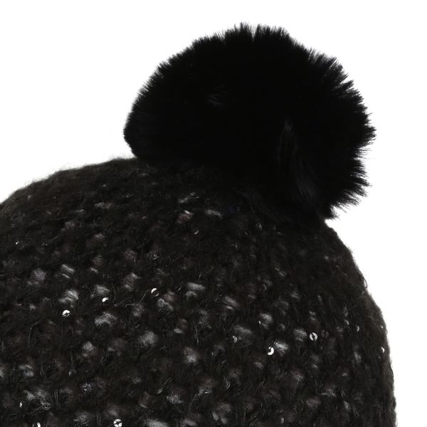 Damska Czapka Lorelai Bobble IV. Czarne czapki damskie Regatta, na zimę, bez wzorów, z dzianiny, biznesowe. Za 34.99 zł.