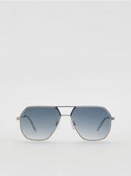 Okulary przeciwsłoneczne aviator - ciemny turkus. Okulary przeciwsłoneczne damskie Reserved. Za 69.99 zł.