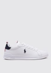 Tenisówki Ralph Lauren Model Hrt Ct Ii Kolor Biały. Białe trampki męskie Ralph Lauren, bez wzorów, ze skóry, bez zapięcia. Za 569.00 zł.