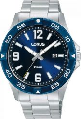 Zegarek męski Lorus RH989QX9 srebrny. Szare zegarki męskie Lorus, bez wzorów, srebrne. Za 467.49 zł.