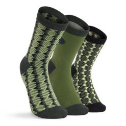Skarpetki bawełniane 3-pak Lifestyle Siroko Monogram Green. Zielone skarpety męskie SIROKO, bez wzorów, z bawełny. Za 75.00 zł.