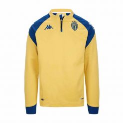 Top treningowy AS Monaco Ablas Pro 7 2023/24. Niebieskie bluzy męskie Kappa, xl, bez wzorów, sportowe, bez ramiączek, bez kaptura. W wyprzedaży za 190.50 zł.