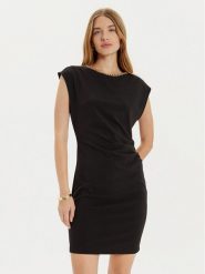 Rinascimento Sukienka koktajlowa CFC0121364003 Czarny Regular Fit. Czarne sukienki damskie Rinascimento, xs, bez wzorów, z syntetyku, wizytowe, bez kołnierzyka, bez ramiączek. Za 249.99 zł.