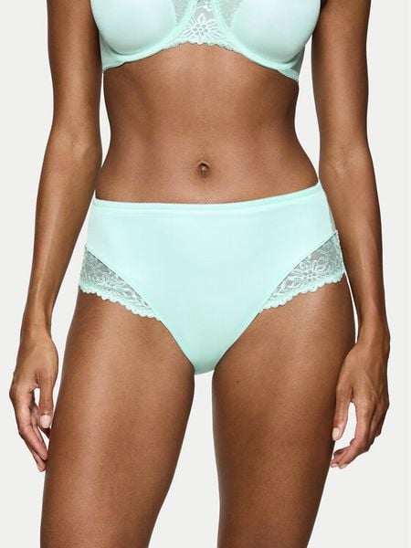 Triumph Figi klasyczne z wysokim stanem Ladyform Soft Maxi 10210671 Niebieski. Niebieskie majtki damskie Triumph, z syntetyku. Za 89.99 zł.
