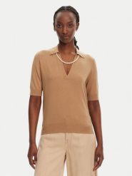 Liu Jo Sweter WA5222 MS49I Brązowy Regular Fit. Brązowe swetry nierozpinane damskie Liu Jo, xl, bez wzorów, z wiskozy, bez kołnierzyka, bez ramiączek. Za 489.99 zł.