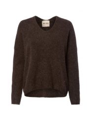 MOS MOSH Sweter z zawartością alpaki - MMThora Kobiety Wełna brązowy, L. Brązowe swetry nierozpinane damskie Mos Mosh, l, bez wzorów, z dzianiny, eleganckie, bez kołnierzyka, bez ramiączek. Za 549.95 zł.