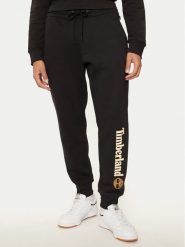 Timberland Spodnie dresowe TB0A5YFB0011 Czarny Regular Fit. Czarne spodnie sportowe męskie Timberland, m, bez wzorów, z bawełny. Za 209.99 zł.