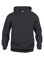 Clique Basic Hoody Junior - bluza z kapturem czarna, materiał antymechacący –. Czarne bluzy damskie CLIQUE, bez wzorów, z bawełny, bez ramiączek, z kapturem. Za 144.85 zł.