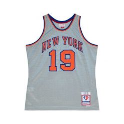 Koszulka NBA New York Knicks Willis Reed 75th NBA. Brązowe bluzki damskie Mitchell & Ness, bez wzorów, sportowe, bez kołnierzyka, bez ramiączek. W wyprzedaży za 565.50 zł.