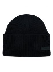Calvin Klein Czapka Essential Patch Docker K50K510662 Czarny. Czarne czapki damskie Calvin Klein, na zimę, bez wzorów, z materiału. Za 239.99 zł.