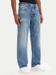 Calvin Klein Jeans Jeansy 90S LV04RF725G Niebieski Straight Fit. Niebieskie jeansy męskie Calvin Klein Jeans, z bawełny. Za 409.99 zł.