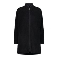 Damska długa kurtka CMP. Czarne kurtki sportowe damskie CMP, bez wzorów, bez ramiączek, bez kaptura, trekkingowe. Za 441.90 zł.