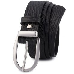 Pasek skórzany BELTIMORE r.95-110 cm D89 czarny. Czarne paski damskie bez wzorów. Za 49.99 zł.