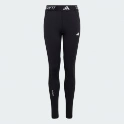 Długie Legginsy Techfit. Białe legginsy damskie Adidas, bez wzorów. Za 129.00 zł.