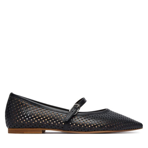 Baleriny Balagan. Czarne balerinki damskie BALAGAN, bez wzorów, bez obcasa, bez zapięcia. Za 450.99 zł.