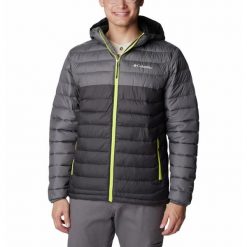 Kurtka Turystyczna Puchowa Męska Columbia Powder Lite Hooded Jacket. Szare kurtki męskie Columbia, l, bez wzorów, z puchu, sportowe, bez kaptura. Za 534.99 zł.