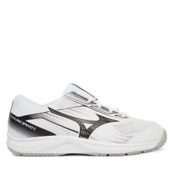 Buty halowe Mizuno. Białe buty sportowe męskie Mizuno, bez wzorów, bez zapięcia. Za 299.99 zł.
