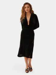 Undress Code Sukienka koktajlowa Date Night 477 Czarny Slim Fit. Czarne sukienki damskie Undress Code, xs, bez wzorów, z syntetyku, wizytowe, bez kołnierzyka, bez ramiączek. Za 489.99 zł.