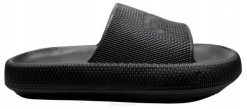 Klapki męskie Fila Slippers. Czarne klapki męskie Fila, bez wzorów, z materiału, bez zapięcia. Za 89.99 zł.