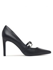 Calvin Klein Szpilki Ess Stiletto 90 Hdw Lth HW0HW03303 Czarny. Czarne szpilki damskie Calvin Klein, bez wzorów, ze skóry, bez obcasa, na szpilce, bez zapięcia. Za 649.99 zł.