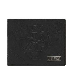 Portfel Guess. Czarne portfele męskie Guess, z aplikacjami. Za 324.99 zł.