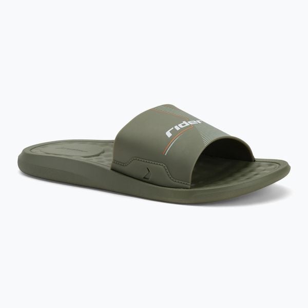 Klapki męskie RIDER Step Slide. Zielone klapki męskie Rider, bez wzorów, z materiału, bez zapięcia. Za 58.99 zł.