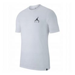 Koszulka Air Jordan Jumpman Dri-FIT Embroidered Tee. Białe bluzki damskie Jordan, bez wzorów, sportowe, bez kołnierzyka, bez ramiączek. Za 125.35 zł.