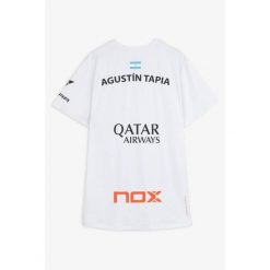 Nox Sponsors At10 T-shirt. Białe t-shirty damskie nox, bez wzorów, sportowe, bez kołnierzyka, bez ramiączek. W wyprzedaży za 215.20 zł.