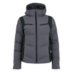 Damska kurtka narciarska Protest Iku. Szare kurtki sportowe damskie Protest, na zimę, bez wzorów, z puchu, bez ramiączek, bez kaptura, narciarskie. W wyprzedaży za 823.70 zł.